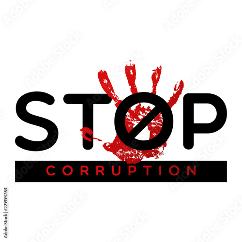 Stop corruption banner
