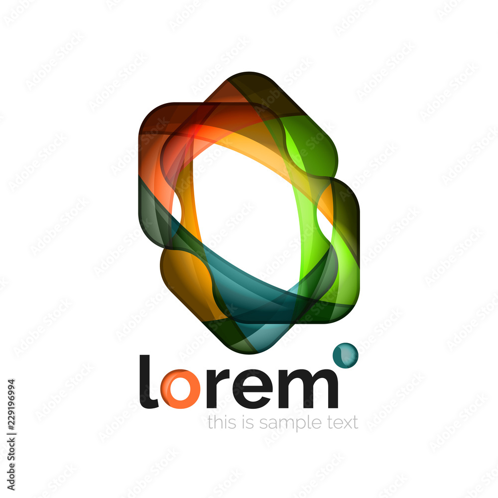 Geometric convergence vector business icon Geometric convergence vector business icon
