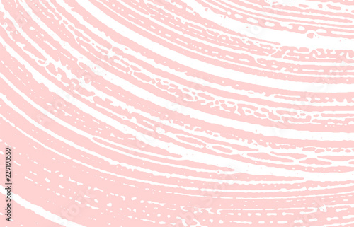 Grunge texture. Distress pink rough trace. Gracefu