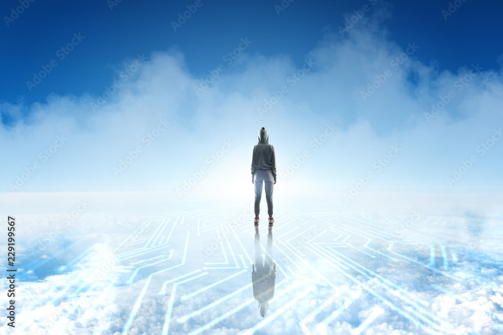 Hacking and motherboard concept