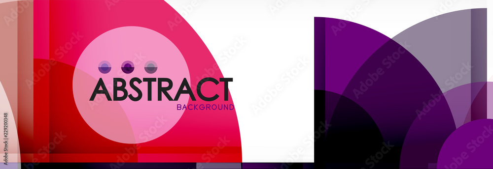 Abstract background - multicolored circles, trendy minimal geometric design Abstract background - multicolored circles, trendy minimal geometric design
