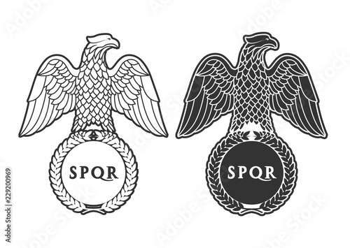 Logo of the Roman eagle.
