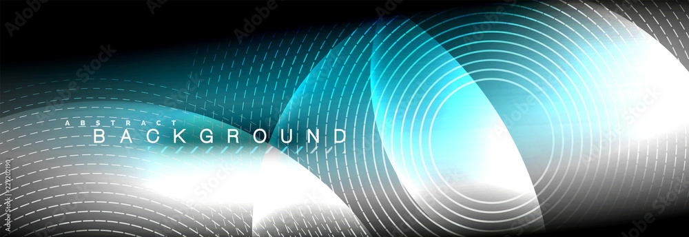 Vector blurred neon glowing circles with flowing and liquid light concept, energy magic fantastic abstract background Vector blurred neon glowing circles with flowing and liquid light concept, energy magic fantastic abstract background