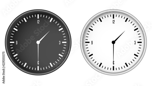 Clock template vector