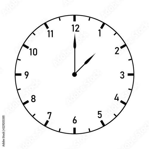 Clock template vector