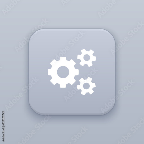 Setting , Gear button, best vector