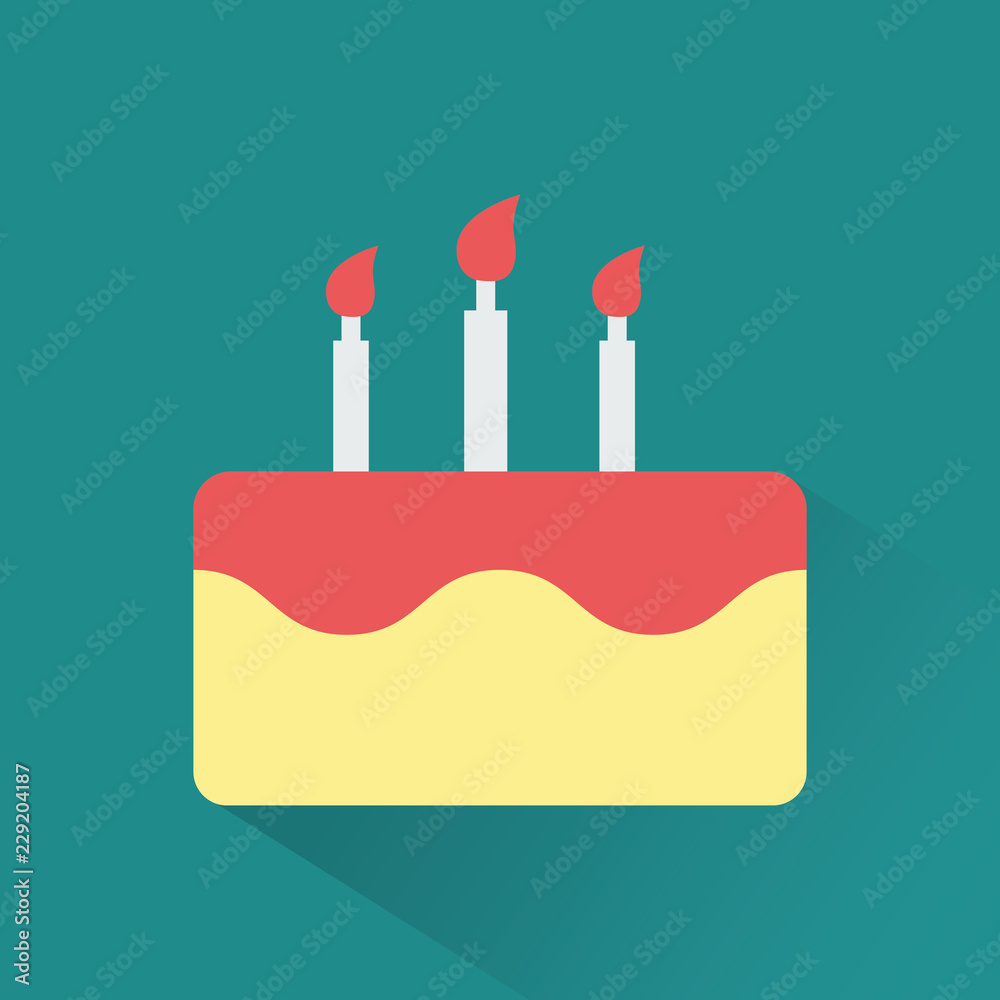 Silhouette icon birthday cake Silhouette icon birthday cake
