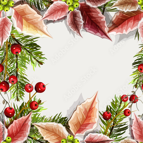 Christmas elements seamless pattern background  
