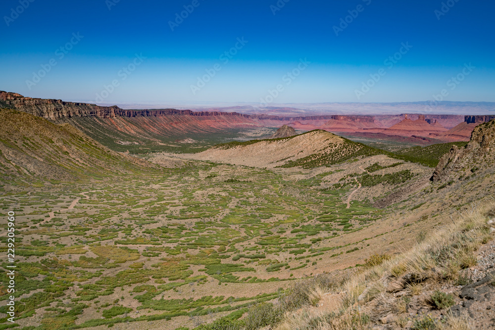 La Sal Mountain range in Fall, Moab, Utah USA