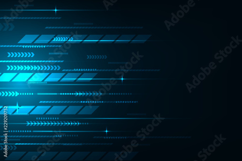 High speed movement design. Hi-tech. Abstract technology background. Vector illustration.