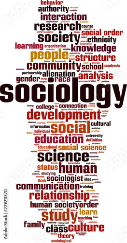 Sociology word cloud