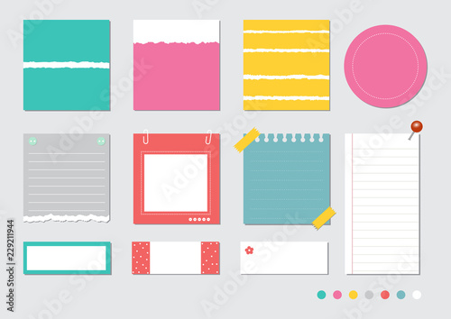 design elements for notebook, diary, stickers and other template.vector,illustration.