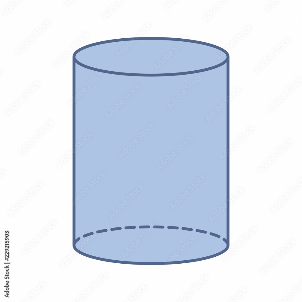 Isolated cylinder illustration Isolated cylinder illustration