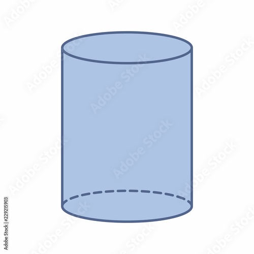 Isolated cylinder illustration