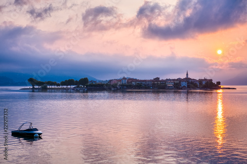 Sunrise at Isola dei Pescatori ( Fishermen's Island ), Lago Maggiore, Italy
