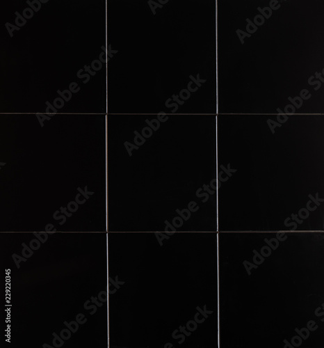 Wallpaper Mural black ceramic mosaic classic tile Torontodigital.ca