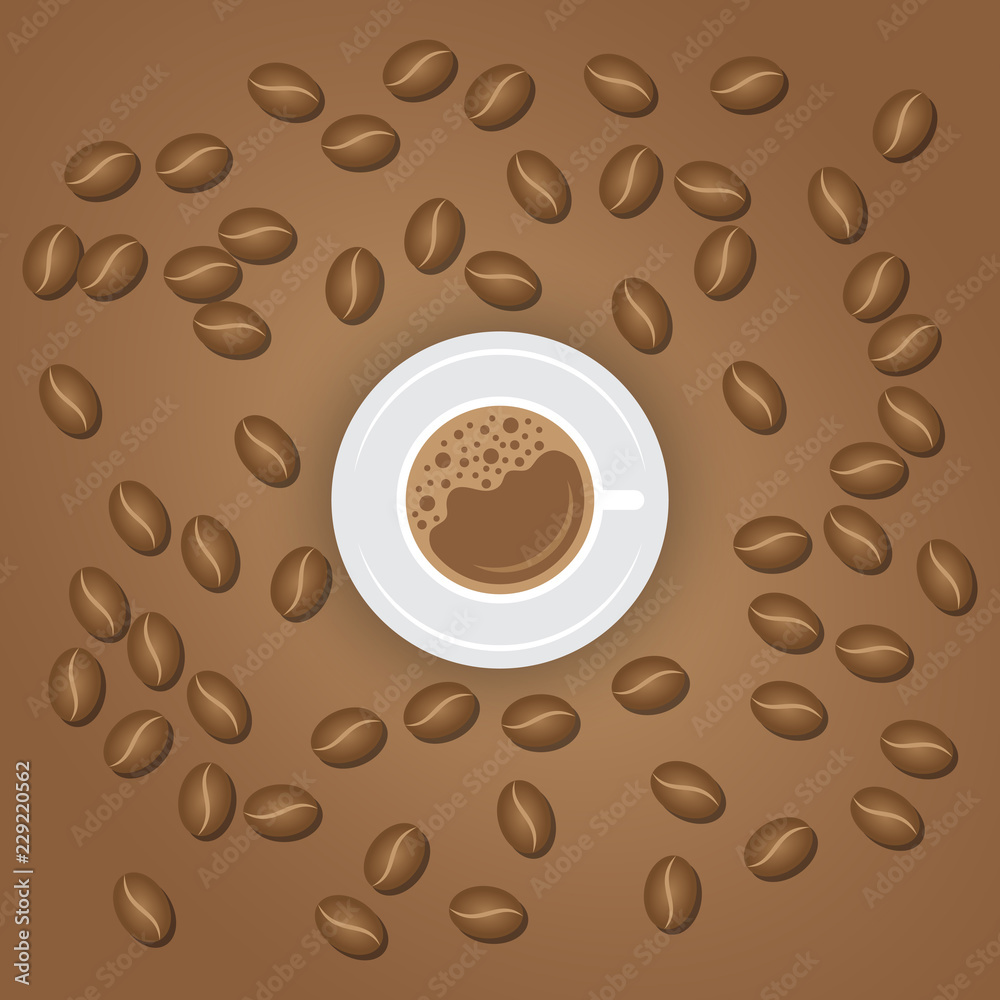 Obraz premium Coffee Logo Vector, EPS 10