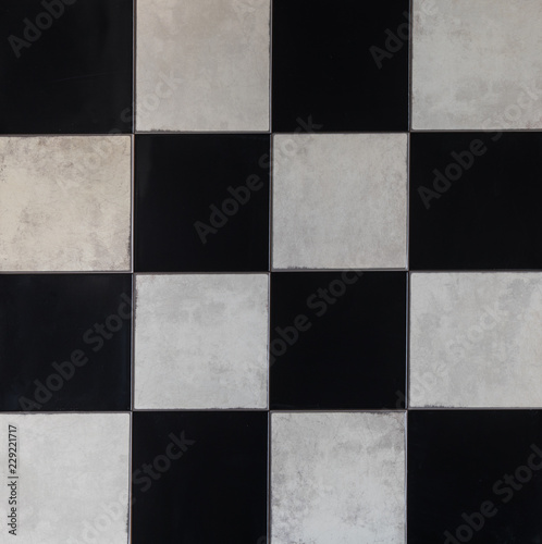 pattern black and white mosaic classic tile