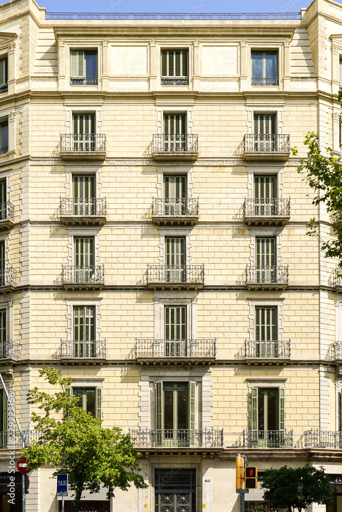 building facade in barcelona