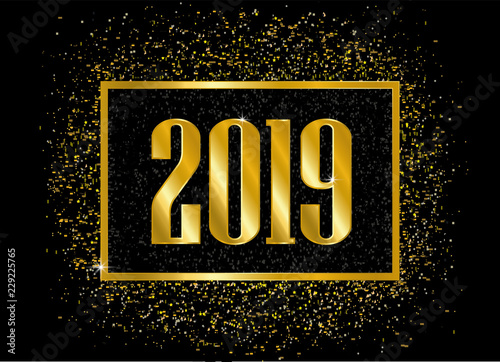 2019 in flat style