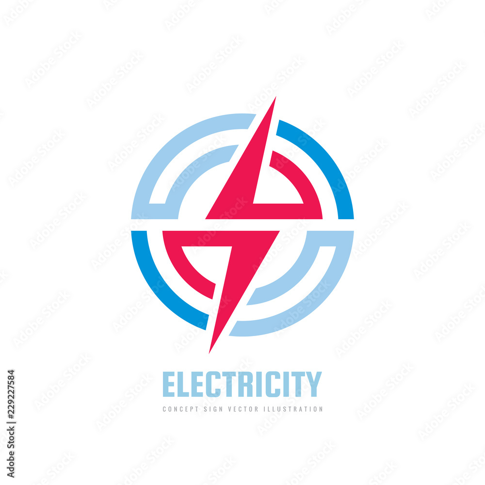 Lightning - vector business logo template concept illustration. Electricity power icon sign. Electric abstract symbol. Graphic design element. Lightning - vector business logo template concept illustration. Electricity power icon sign. Electric abstract symbol. Graphic design element.