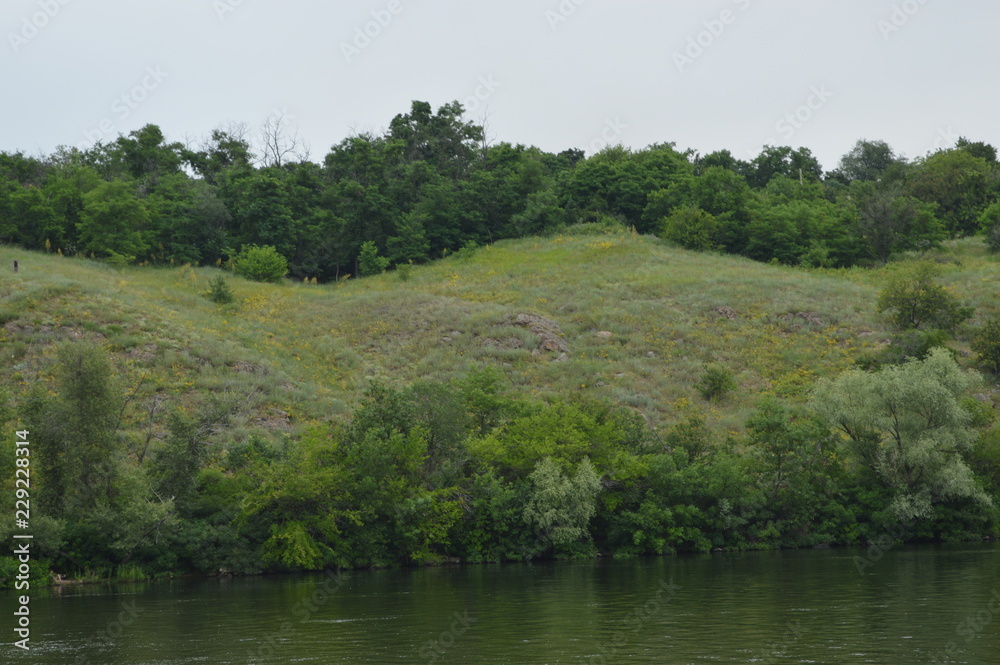 Zaporizhia. Dnepr. Khortytsia Zaporizhia. Dnepr. Khortytsia