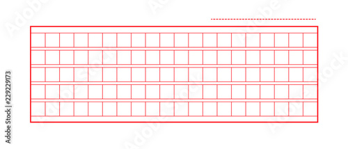 Squared manuscript icon paper vector file, isolated illustration