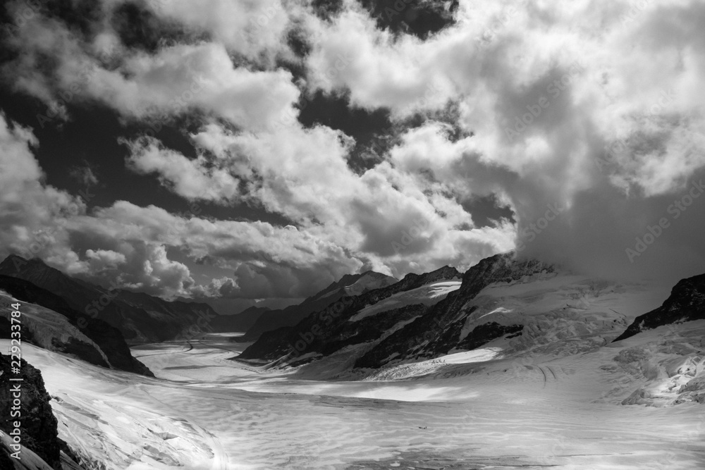 Wandern Schweizer Alpen, Berner Oberland, Jungfraujoch, Aletsch Gletscher, Grindelwald, Schweiz