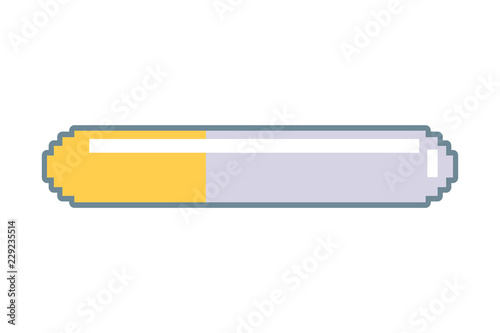 pixel video game energy bar