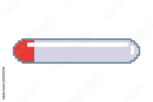 pixel video game energy bar