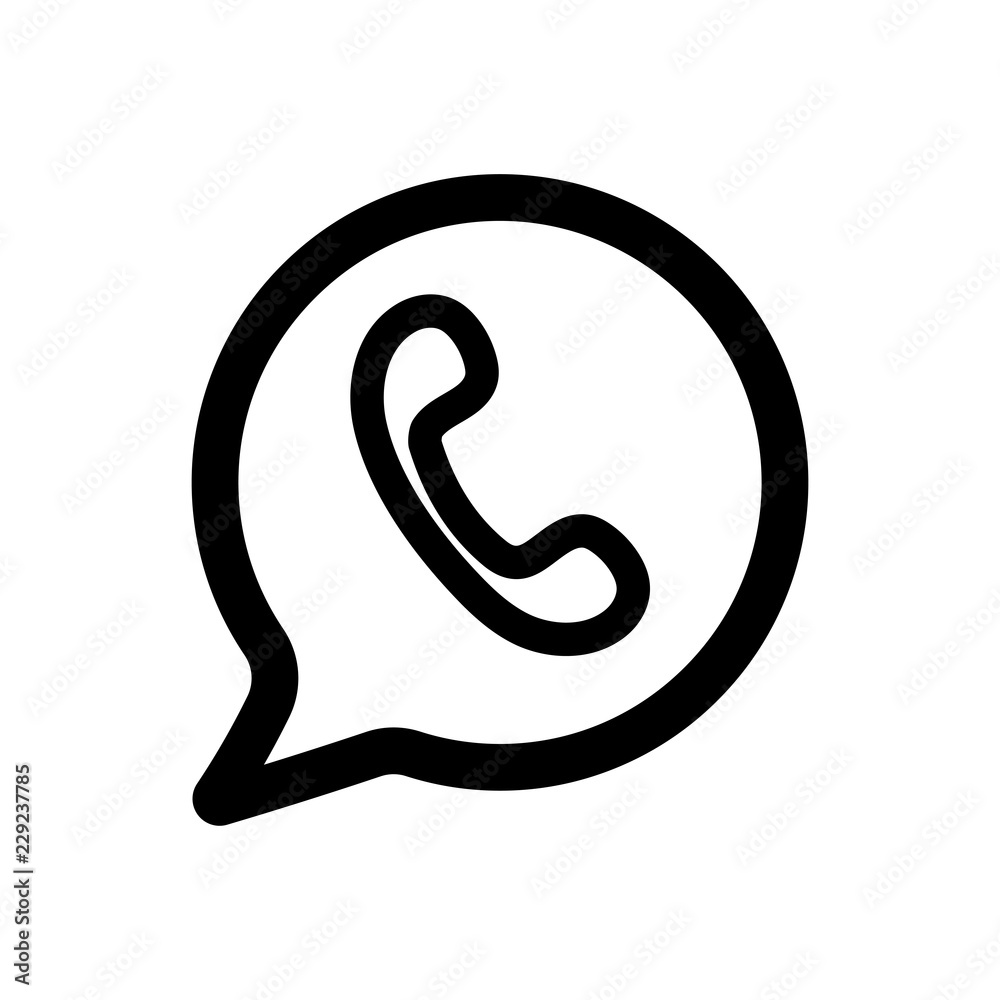 Phone button icon vector illustration sketch on white background Phone button icon vector illustration sketch on white background