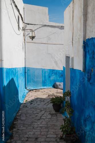 Street in Kasbah de Oudaias, Rabat, Morocco © yassmin