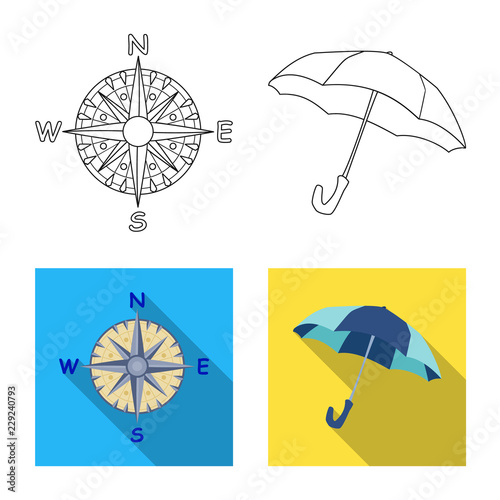 Vector design of weather and climate sign. Collection of weather and cloud vector icon for stock.