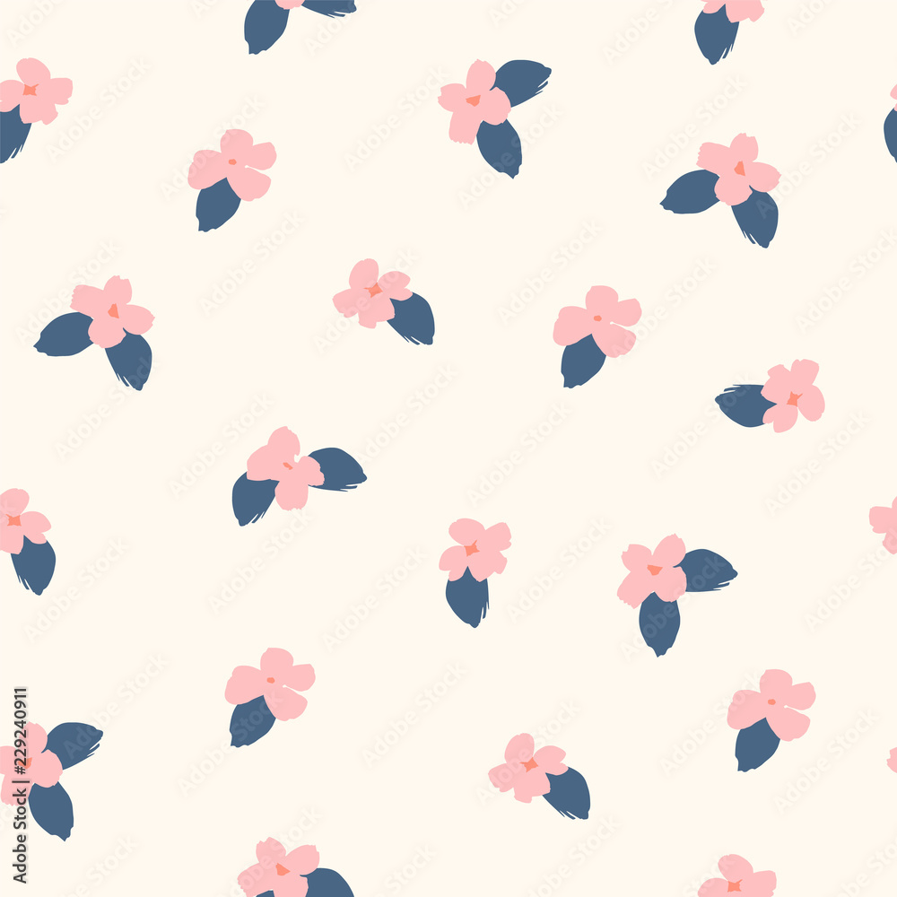 Floral abstract seamless pattern. Floral abstract seamless pattern.