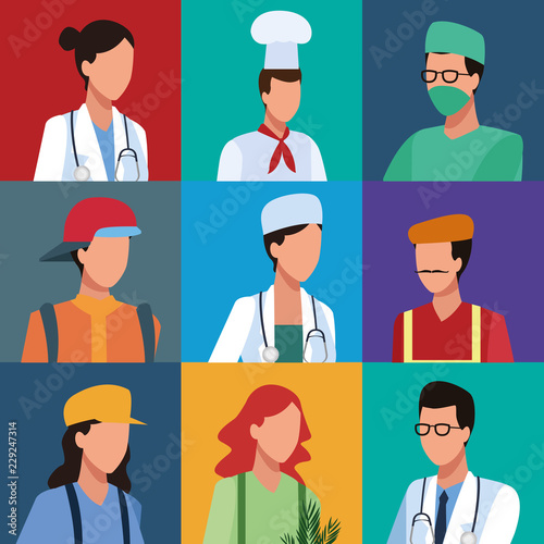 Set of workers profile