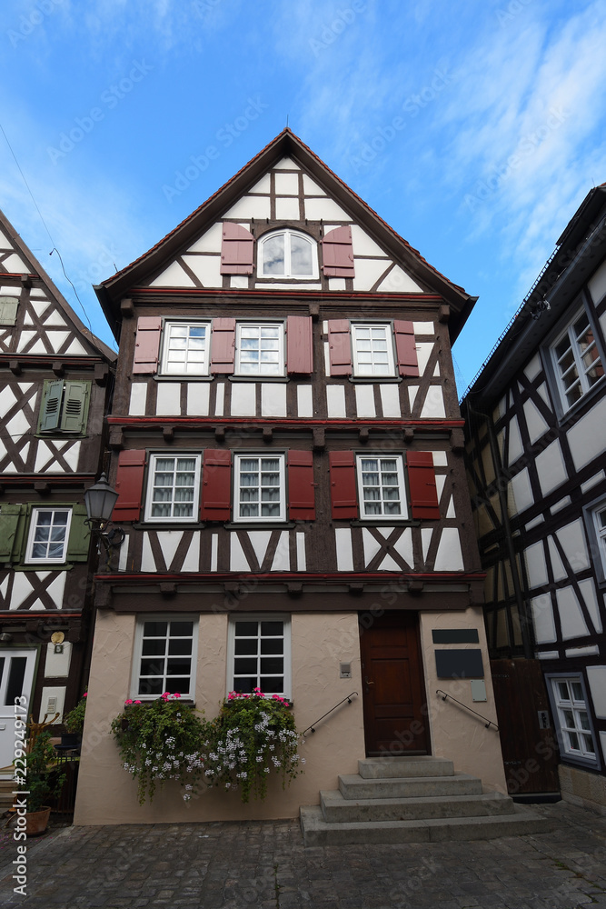 Schorndorf, Baden-Württemberg, Deutschland : Geburtshaus des dt. Industriellen Gottlieb Daimler.