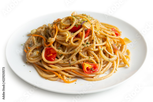 Spaghetti con verdure