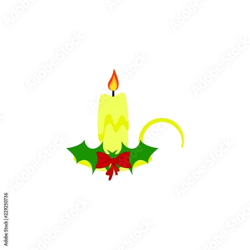 A Christmas Candle of icons holiday day