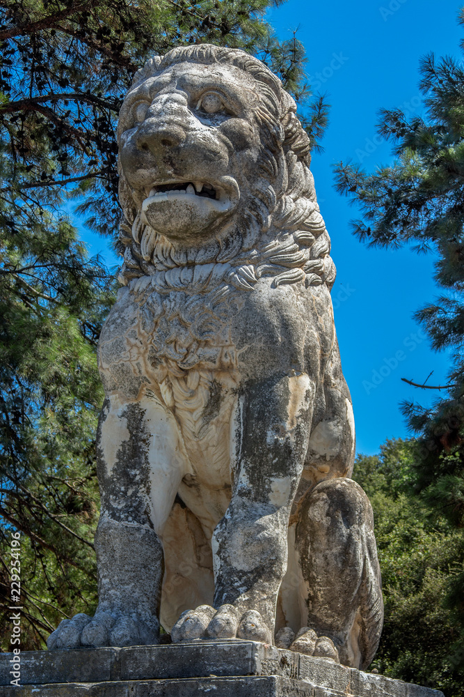 The Lion of Amphipolis, Greece (4th century BC) It is considered to be the largest and emblematic archeological monument of Amphipolis.