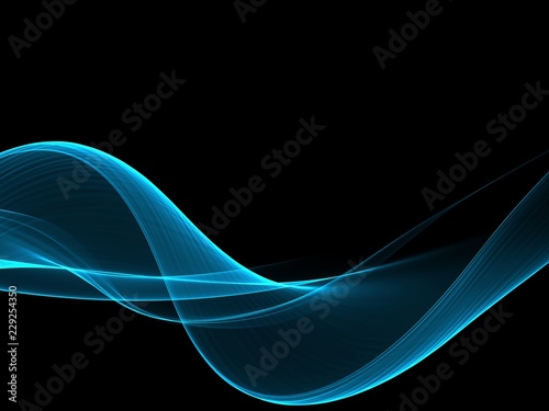 Abstract blue flow wave background 