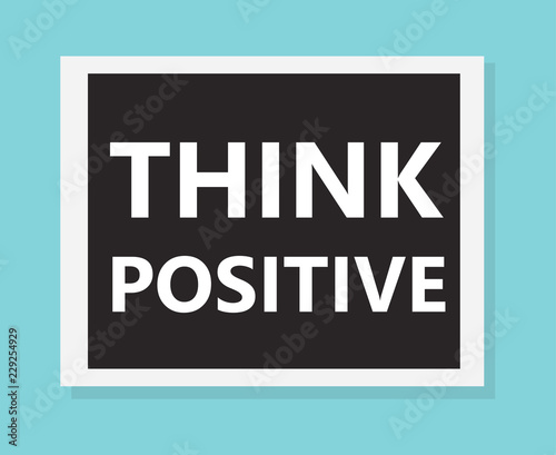 think positive concept- vector illustration