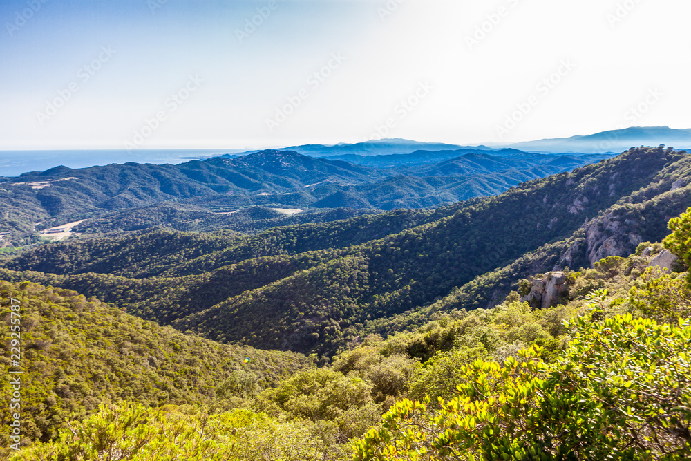 The hills and mountains of Casa Giverola, Tossa de mar 