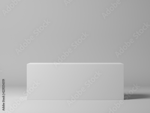 Wallpaper Mural Abstract geometric shape on grey 3d rendering Torontodigital.ca