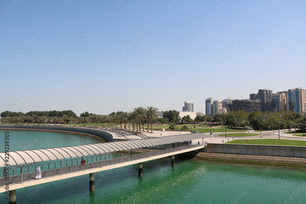 Area around Doha Museum of Islamic Art in Emirates of Qatar