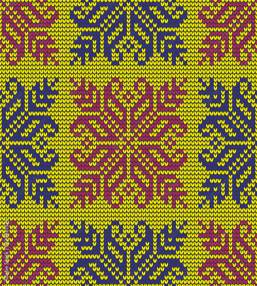 Color flower knitting wallpaper