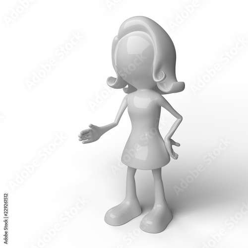 Robot holding a sheild