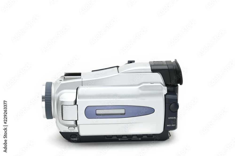 Digital Video Camcorder on Isolated white background Digital Video Camcorder on Isolated white background