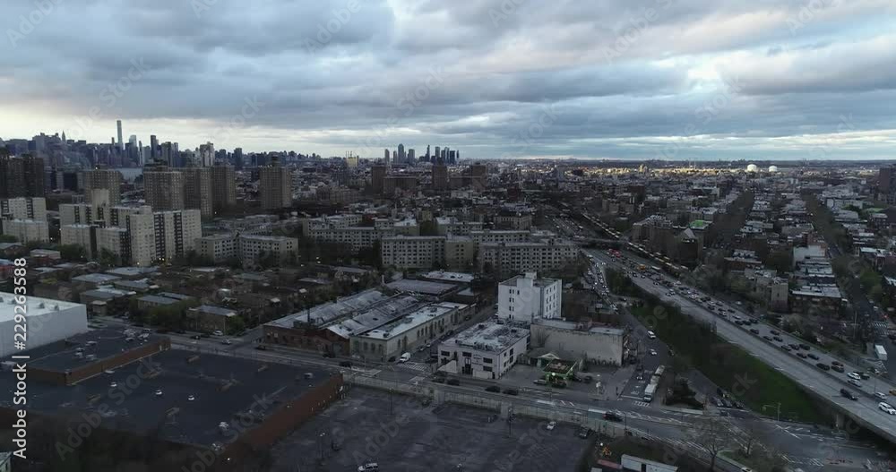 Aerial of The Bronx, New York Aerial of The Bronx, New York
