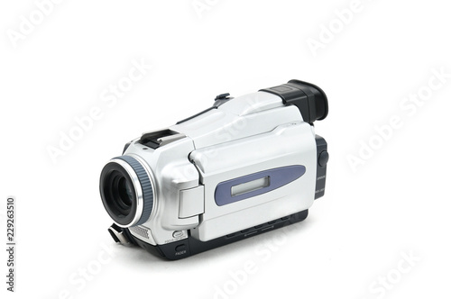 Digital Video Camcorder on Isolated white background