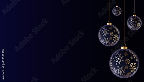Boules de noël bleues